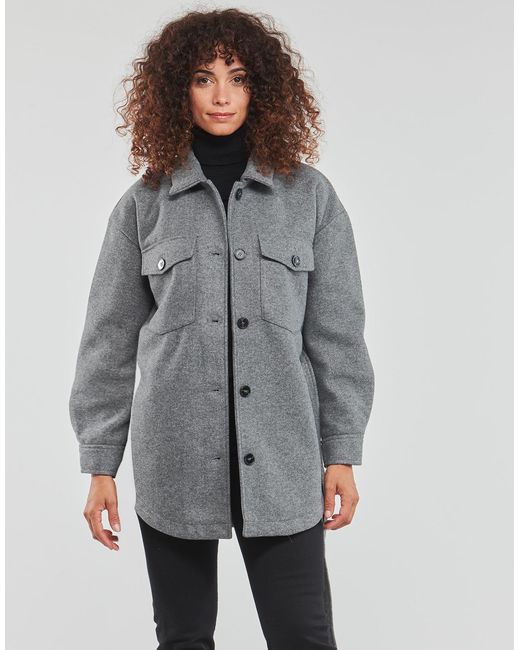 ONLY Gray Onlemma Freja Shacket Otw Coat