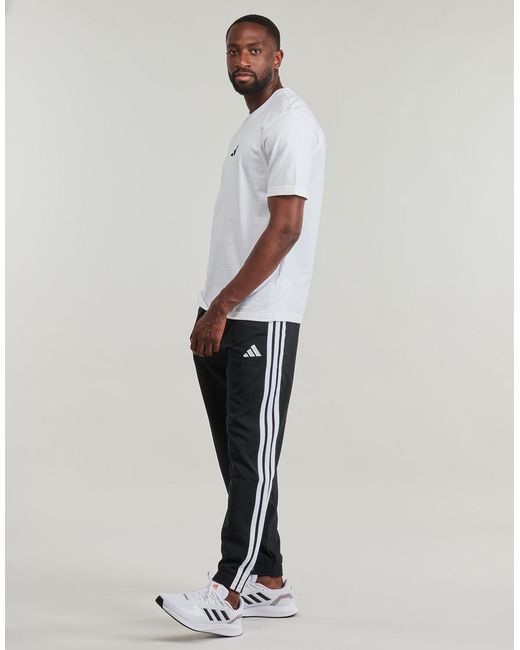 Adidas Gray Tracksuit Bottoms Essentials 3-stripes Woven Joggers for men