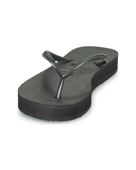Havaianas Black Slim Flatform Flip Flops / Sandals (shoes)