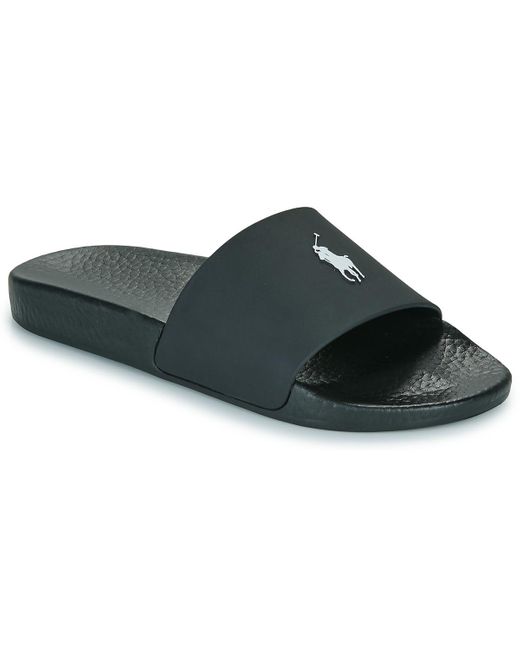 Polo Ralph Lauren Black Tap-dancing Polo Slide