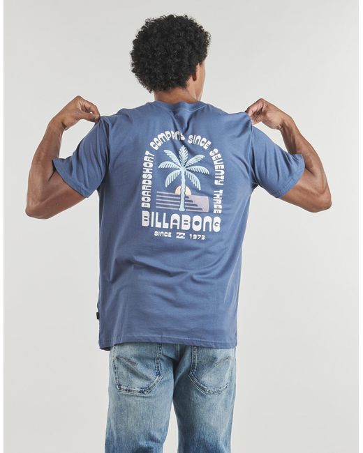 Billabong Blue T Shirt Portal Premium Ss for men