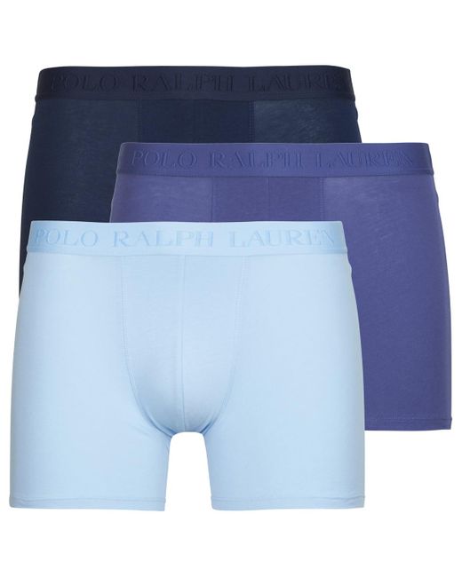 Polo Ralph Lauren Blue Boxer Shorts Boxer Brief-3 Pack-boxer Brief for men