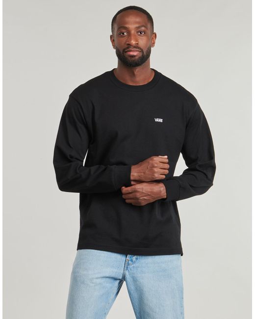 Vans Black Long Sleeve T-shirt Left Chest Ii Loose Ls for men