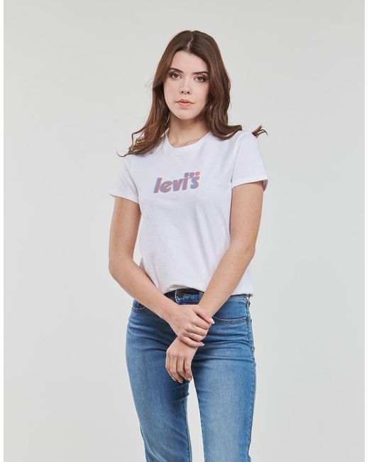 Levi's Blue T Shirt The Perfect Tee