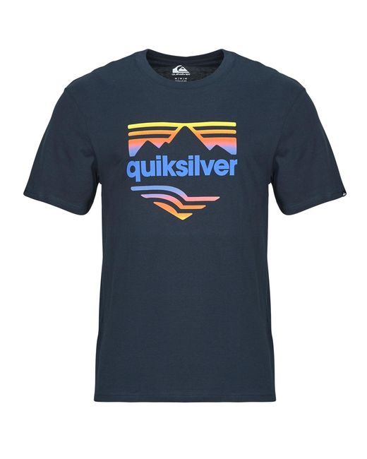 Quiksilver Blue T Shirt Ev Horizon Fade Ss for men