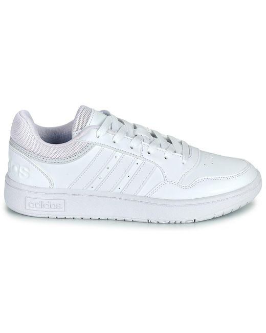 Adidas White Shoes (trainers) Hoops 3.0