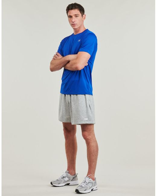 New Balance Gray Shorts French Terry Short for men