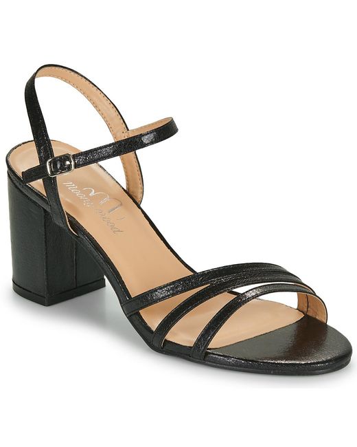 Moony Mood Black Heeled Sandals Sabrina