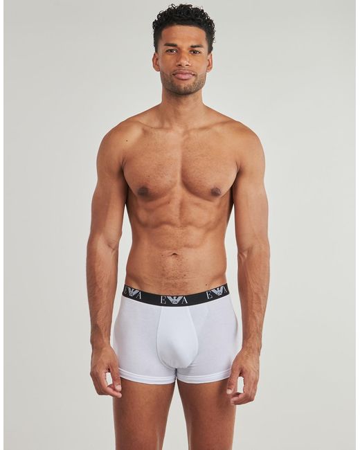 Emporio Armani Blue Boxer Shorts 3 Pack Trunk Af14131 for men