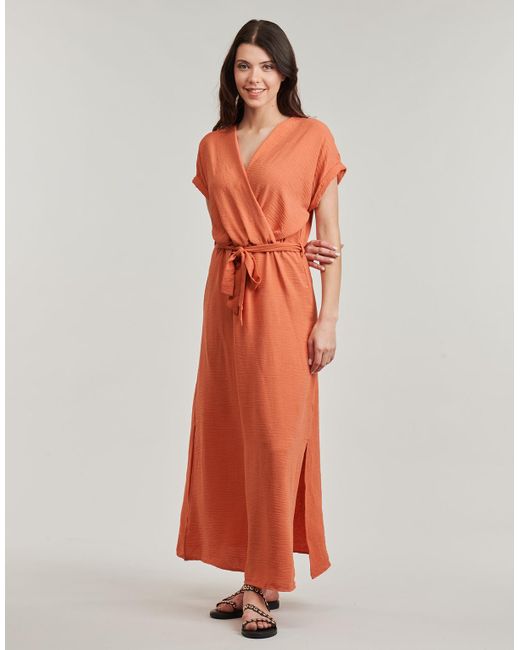 Deeluxe Orange Long Dress Teyssa