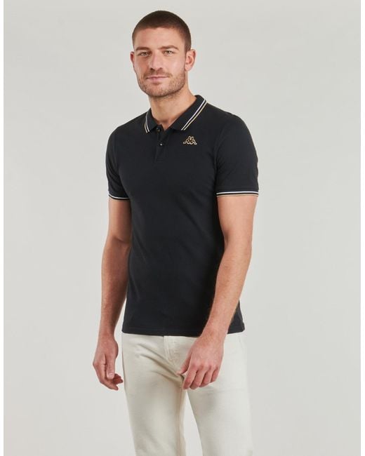Kappa Black Polo Shirt Ezio2 for men