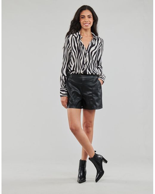 Vila Black Shorts Vipen Rw Coated Shorts