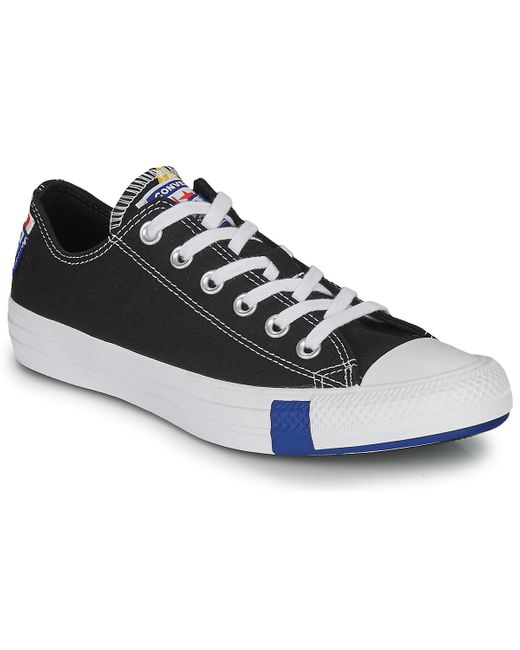 Converse Blue Shoes (trainers) Chuck Taylor All Star Logo Stacked - Ox
