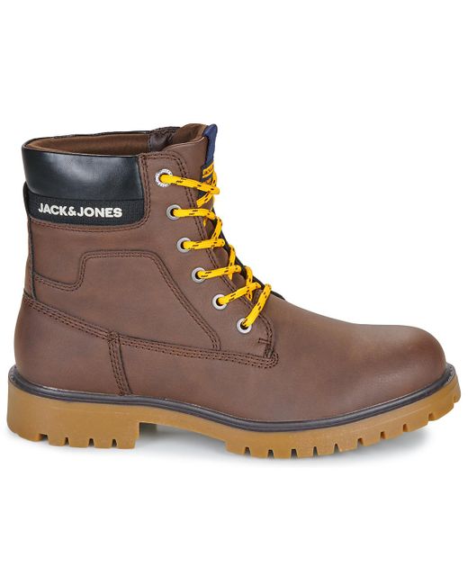 Jack & Jones Brown Mid Boots Jfwfinius for men