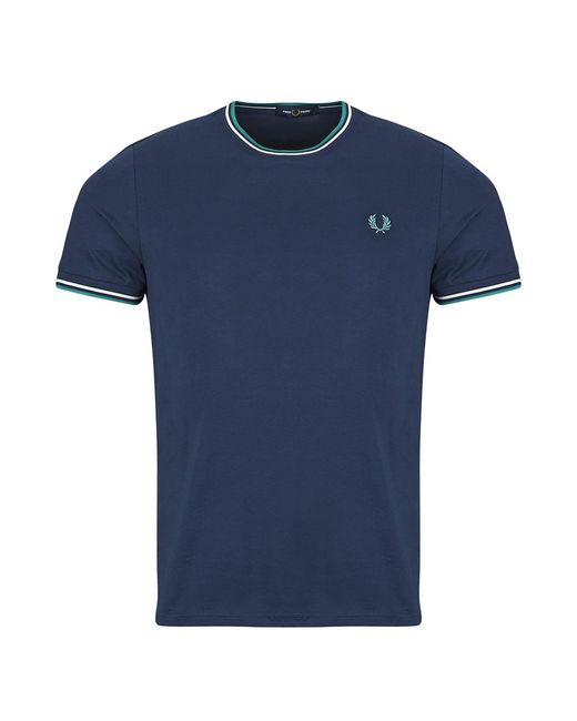 Fred Perry Blue T Shirt Twin Tipped T-shirt for men