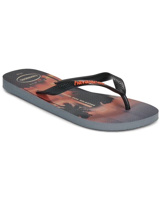 Havaianas Blue Flip Flops / Sandals (shoes) Top Surfer I for men