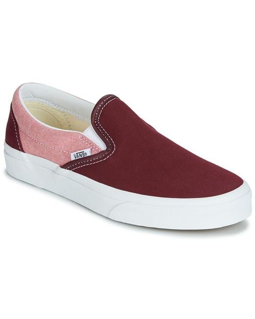 red slip on vans