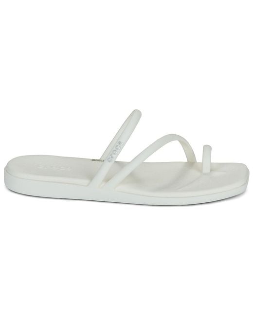 CROCSTM White Flip Flops / Sandals (shoes) Miami Toe Loop Sandal