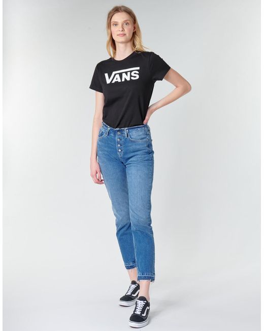 Vans Black Flying V Crew Tee T Shirt