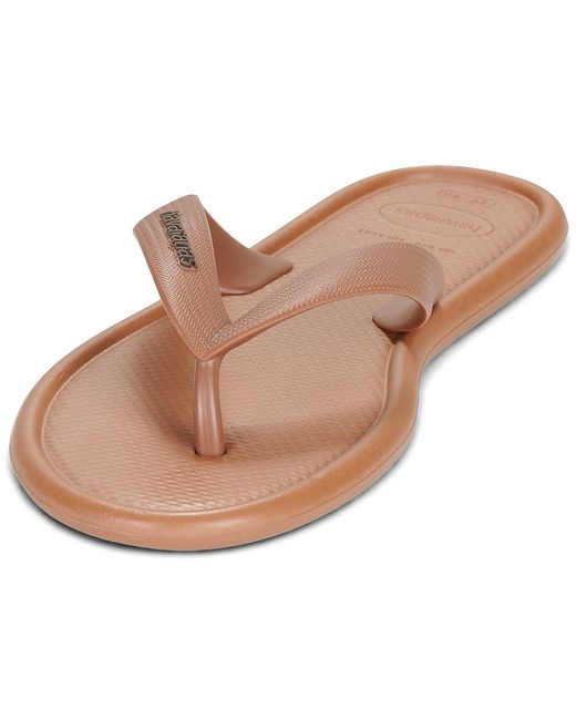 Havaianas Brown Flip Flops / Sandals (shoes) Puffed Up