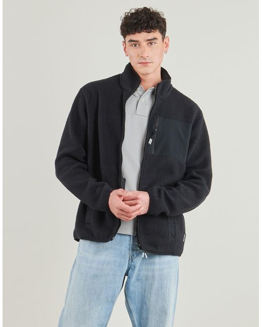 Jack & Jones Black Fleece Jacket Jjthatcher for men