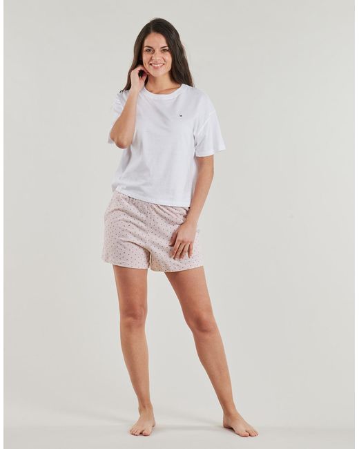 Tommy Hilfiger Blue Pyjama Sets Ss Prt Pj Short Set (ext. Size)