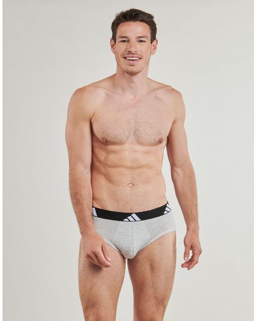 Adidas Black Underpants / Brief Active Flex Cotton Pack De 3 for men