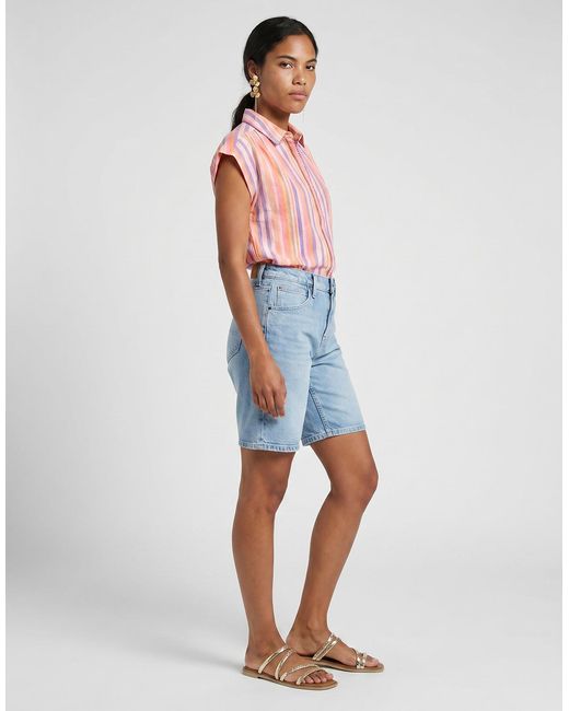 Pieces Pink Blouse Pcbatitha Ss Wvn