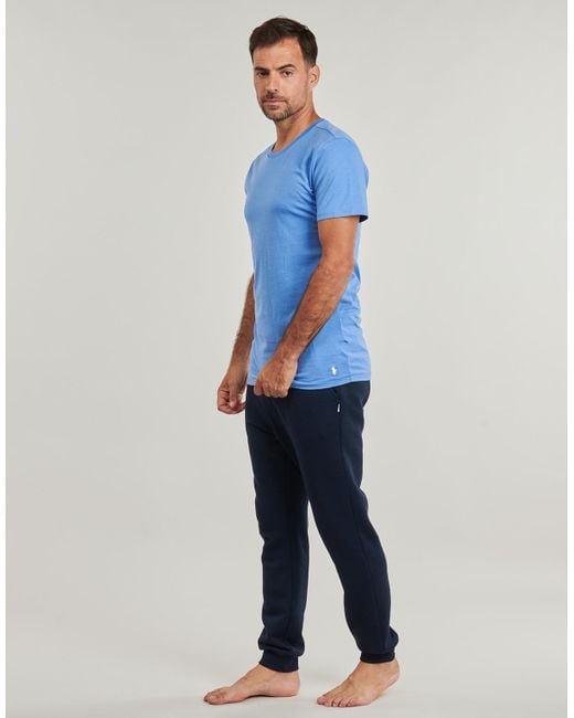 Polo Ralph Lauren Blue T Shirt S/s Crew-3 Pack-crew Undershirt for men