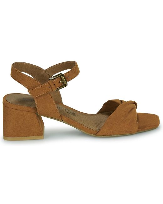 Chattawak Brown Heeled Sandals Lorena