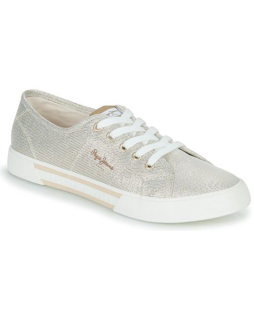 Pepe Jeans White Shoes (trainers) Brady Party W