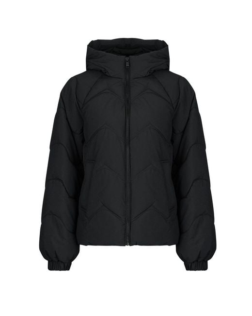 Jdy Black Duffel Coats Power Short Hood Puffer