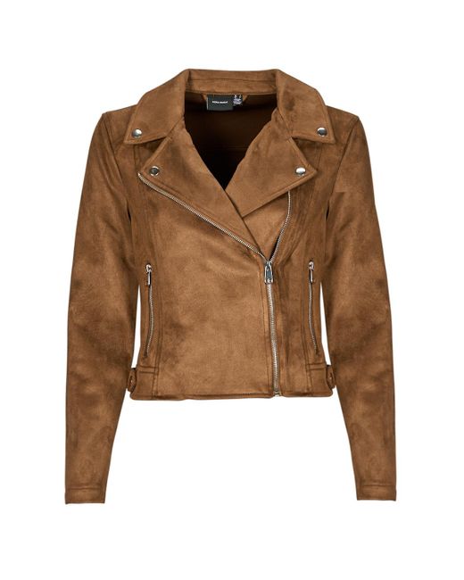 Vero Moda Brown Leather Jacket Vmjose