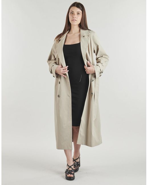 ONLY Natural Trench Coat Onldisa Life Long Trenchcoat