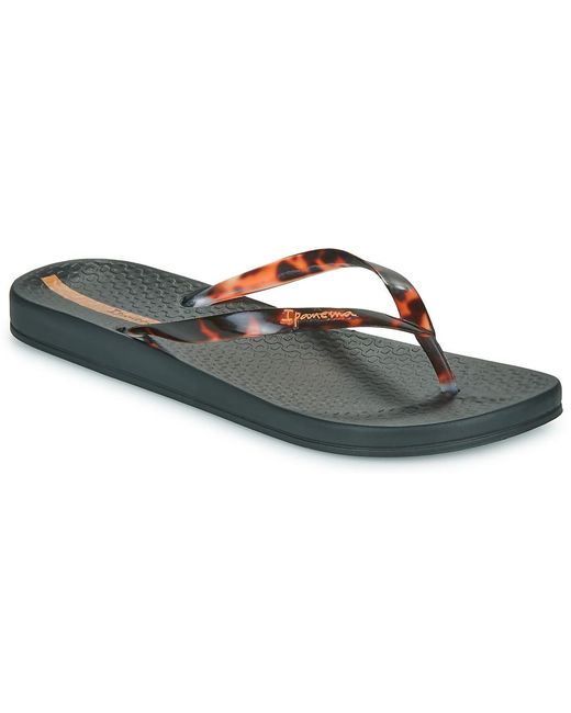 Ipanema Black Flip Flops / Sandals (shoes) Anat Connect Ii Fem