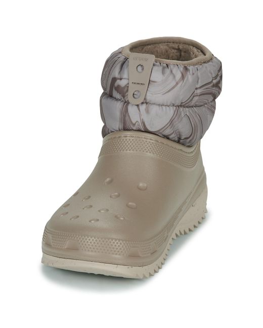CROCSTM Gray Classic Neo Puff Shorty Boot W Snow Boots