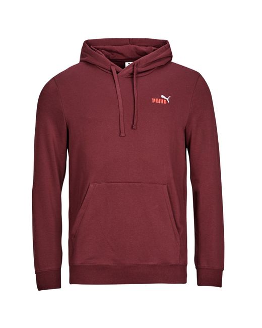 PUMA Red Hoodies Ess 2 Color Small No. 1 Logo Hoodie Tr for men
