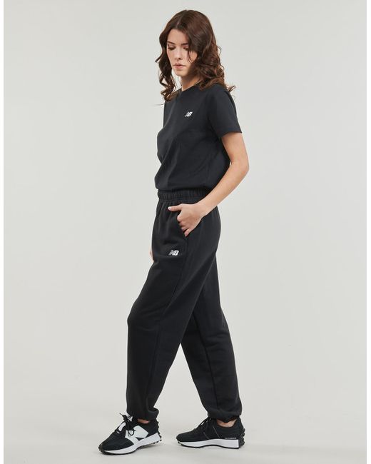 New Balance Black Tracksuit Bottoms French Terry JOGGER