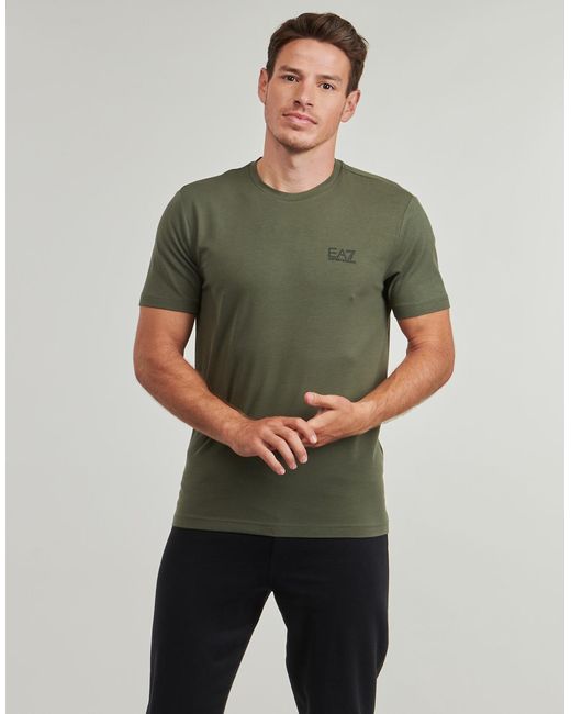 EA7 Green T Shirt Train Core Id M Tee Ss St Cc - Train Core Id M Tee Ss St Cc for men