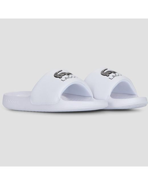 Lacoste White Shoes (trainers) Serve Slides 1.0 for men