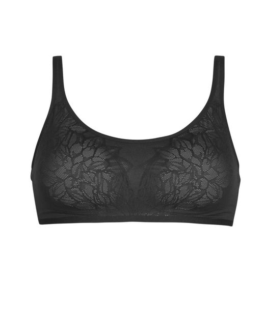 Triumph Black Fit Smart Triangle Bras And Bralettes