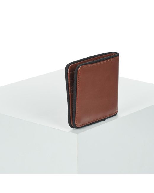 Fred Perry Brown Purse Wallet Coated Polyester Billfold Wall