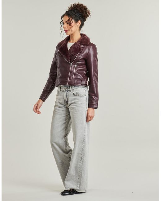 Vero Moda Brown Leather Jacket Vmhailey