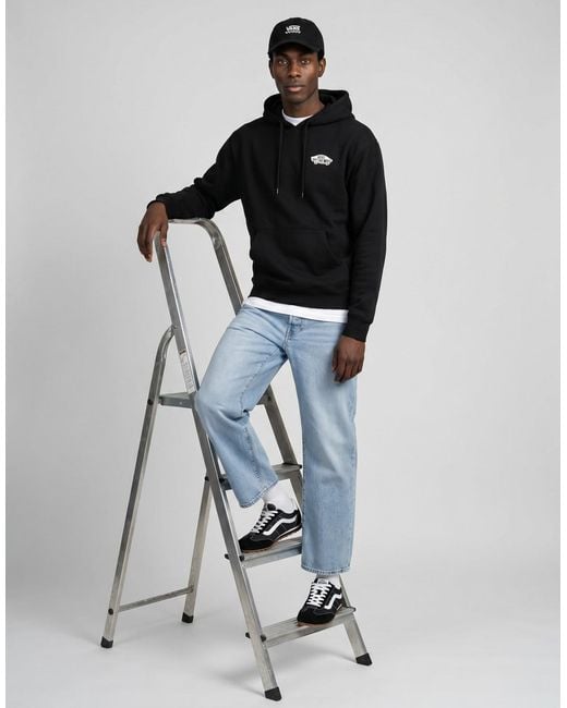 Vans Black Hoodies Double Standard Pullover for men