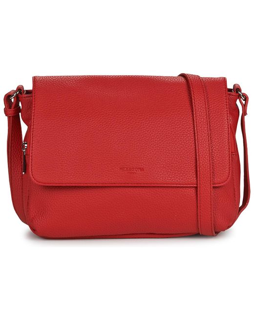 Hexagona Red Shoulder Bag Madrid