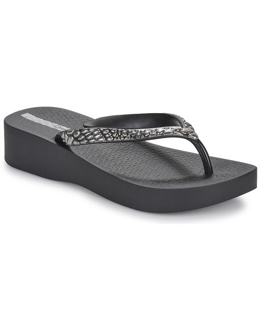 Ipanema Gray Flip Flops / Sandals (shoes) Mesh Ix Plat Fem
