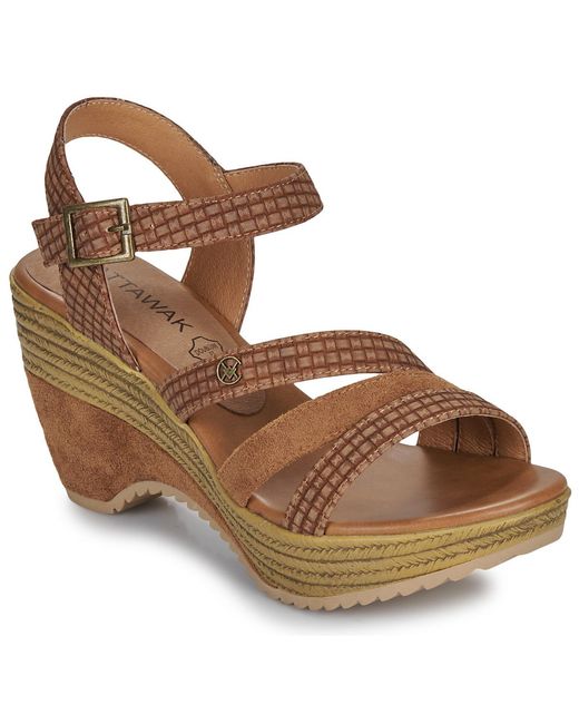 Chattawak Brown Wedge Sandals Malabon
