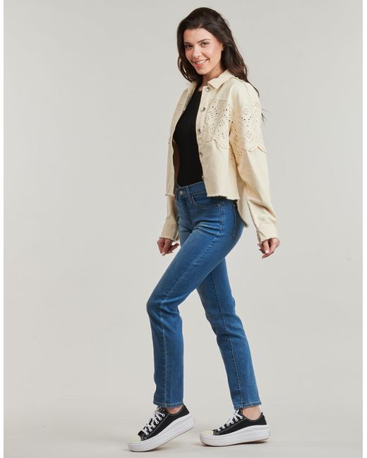 ONLY Natural Denim Jacket Onlelena