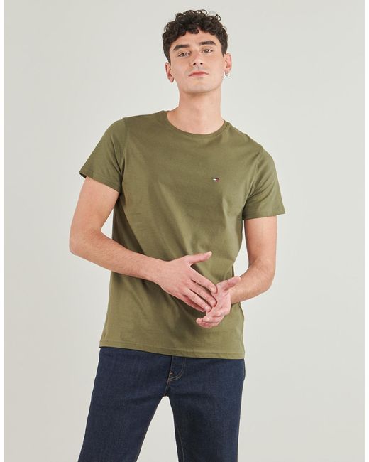 Tommy Hilfiger Green T Shirt Tjm Xslim Jersey Tee Ext for men
