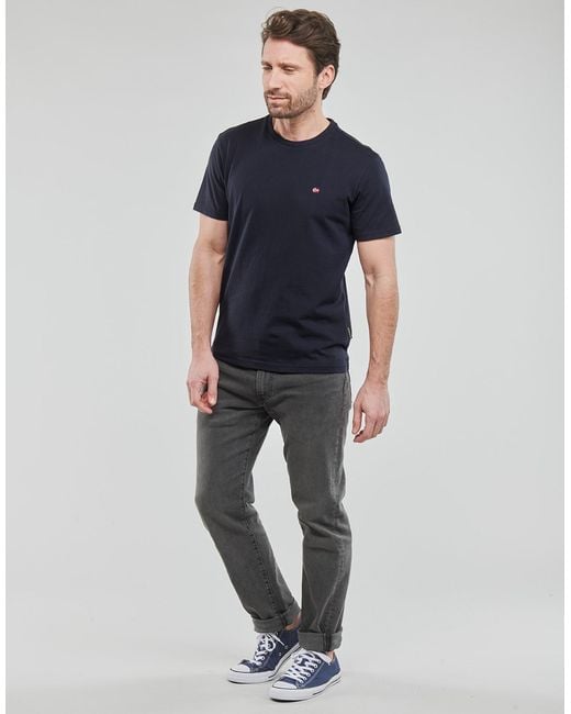 Napapijri Blue T Shirt Salis for men